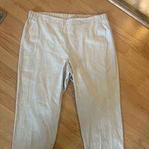 j‎ jill cropped linen pants